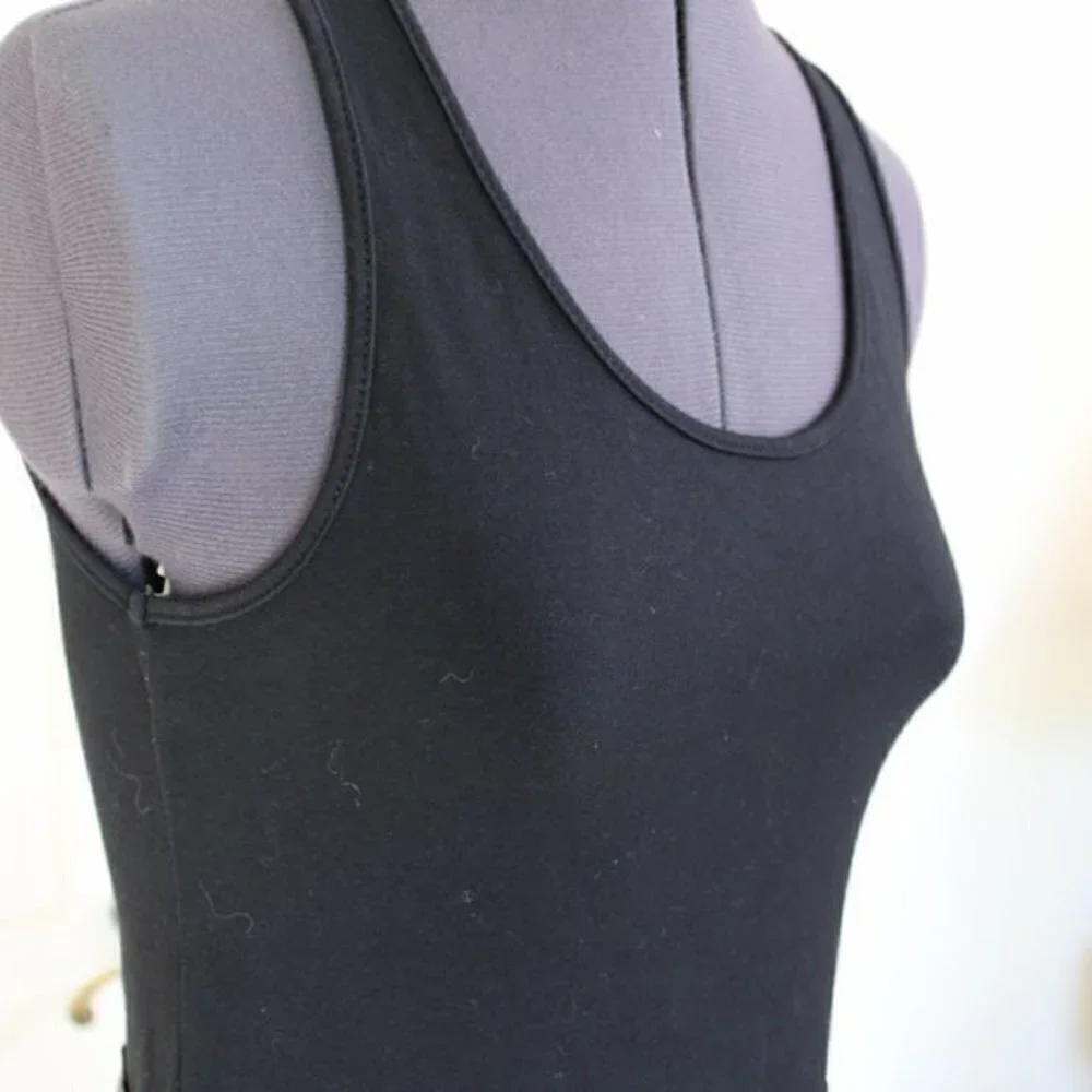 THEME dress simple black dress Small